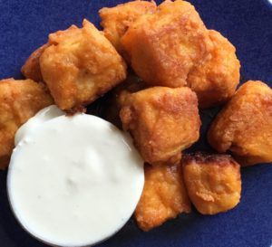 Vegetarian Buffalo'd Nuggets with Blue Cheese Dressing/Dip